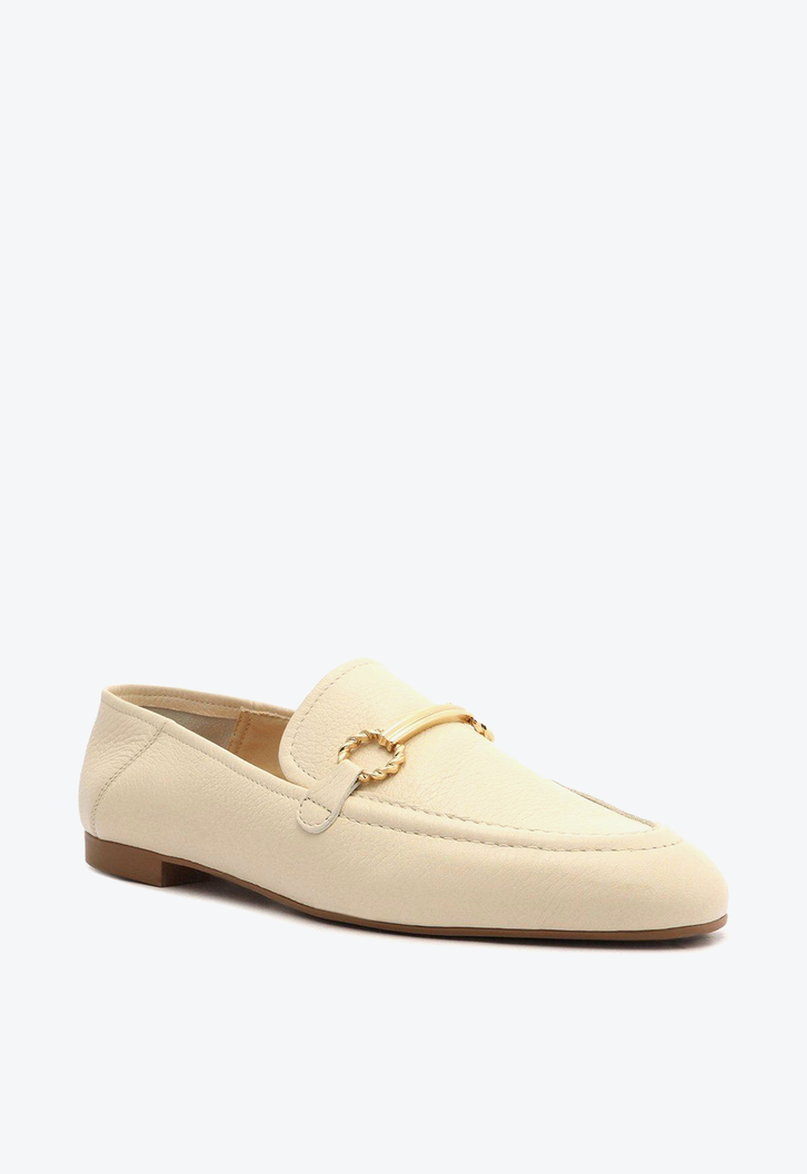 Mocassim Off-White Arezzo Couro Bridão