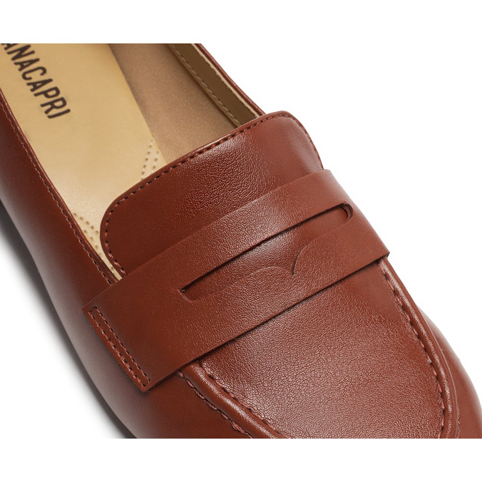 Sapato Salto Bloco Marrom Classy