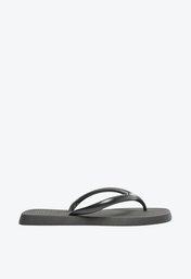 Chinelo De Dedo Preto Arezzo Brizza Bico Quadrado
