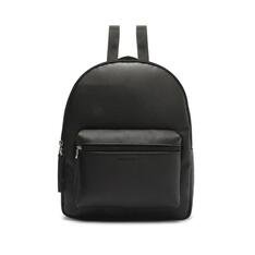 Mochila Anacapri Preta Bolso Frontal Alça Gorgurão