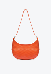 Bolsa Laranja Schutz Shoulder Alícia Couro Snake