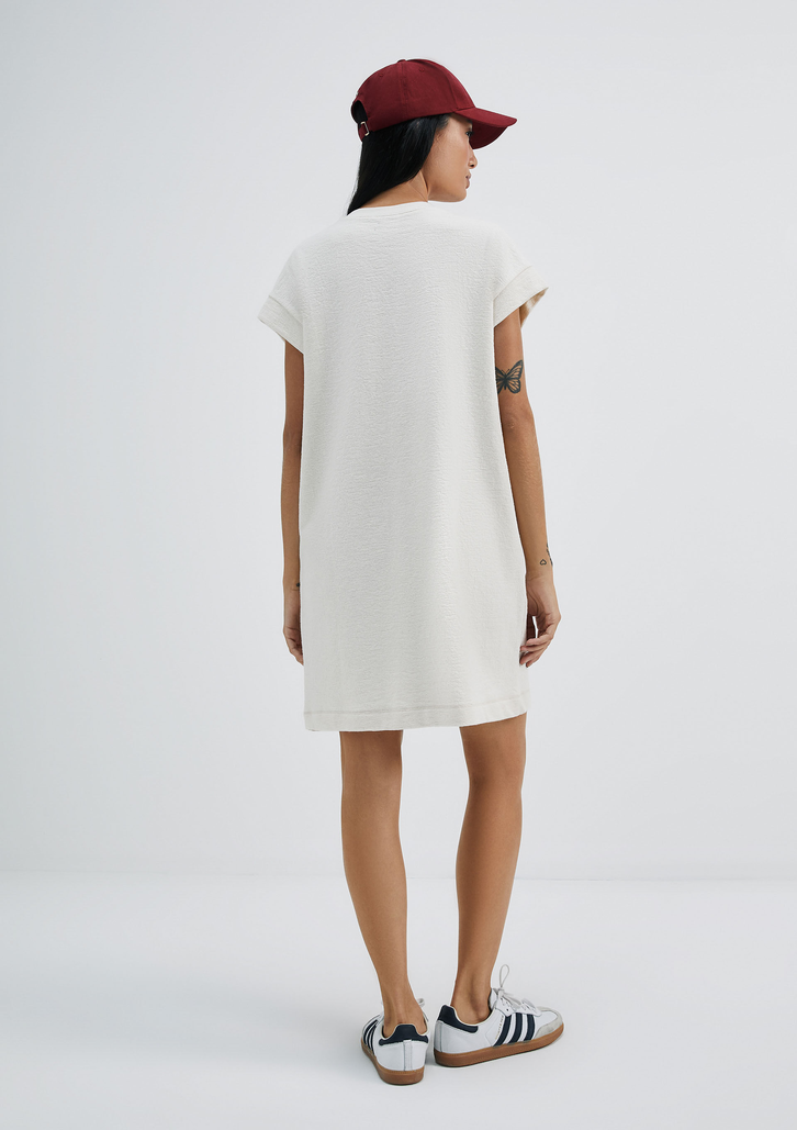 Vestido Branco Hering Básico Curto Com Bolso