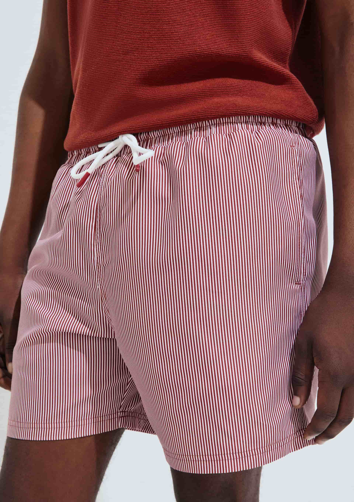 Shorts Vermelho Hering Praia Estampado