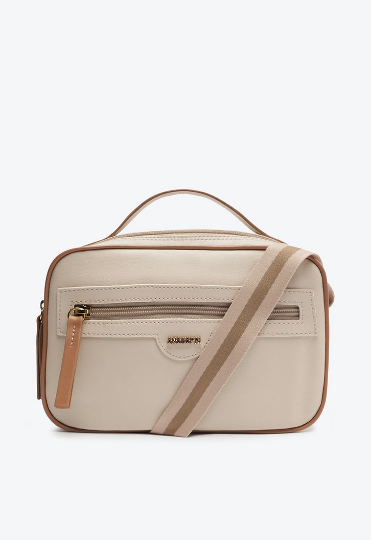 Bolsa Crossbody Branca Anacapri Grande Alca Bicolor ZZ MALL