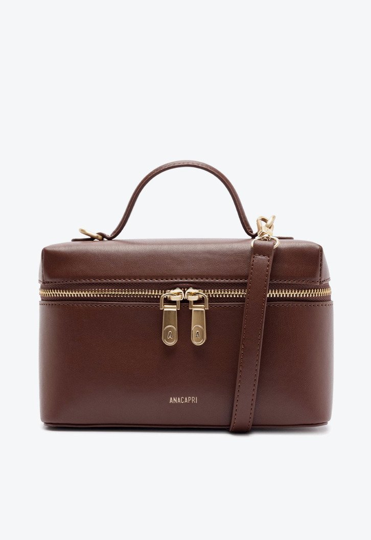 Bolsa Tiracolo Estruturada Média Marrom