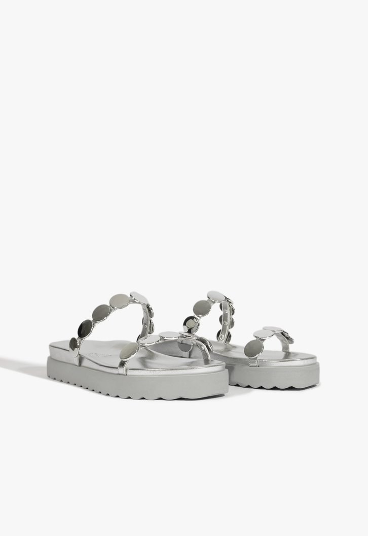 Papete Couro Boho Prata