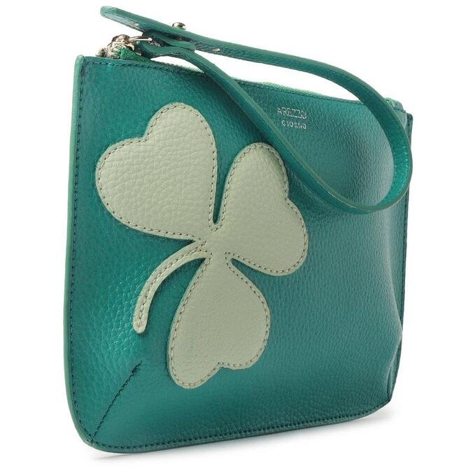 clutch verde arezzo