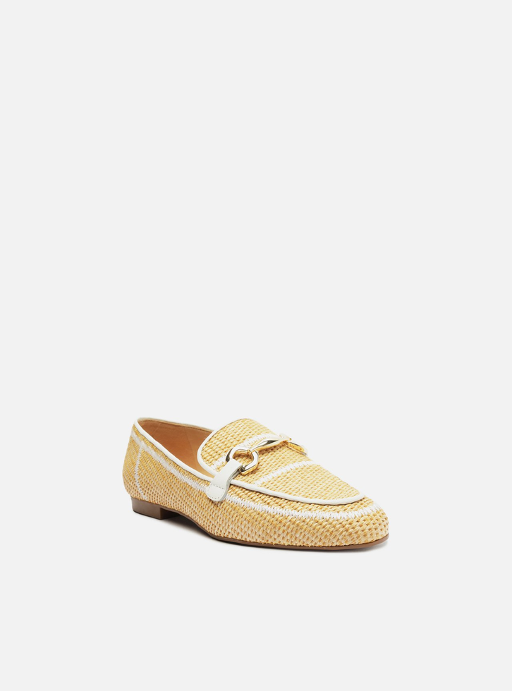 Mocassim Natural Branco Arezzo Tramado Bridão