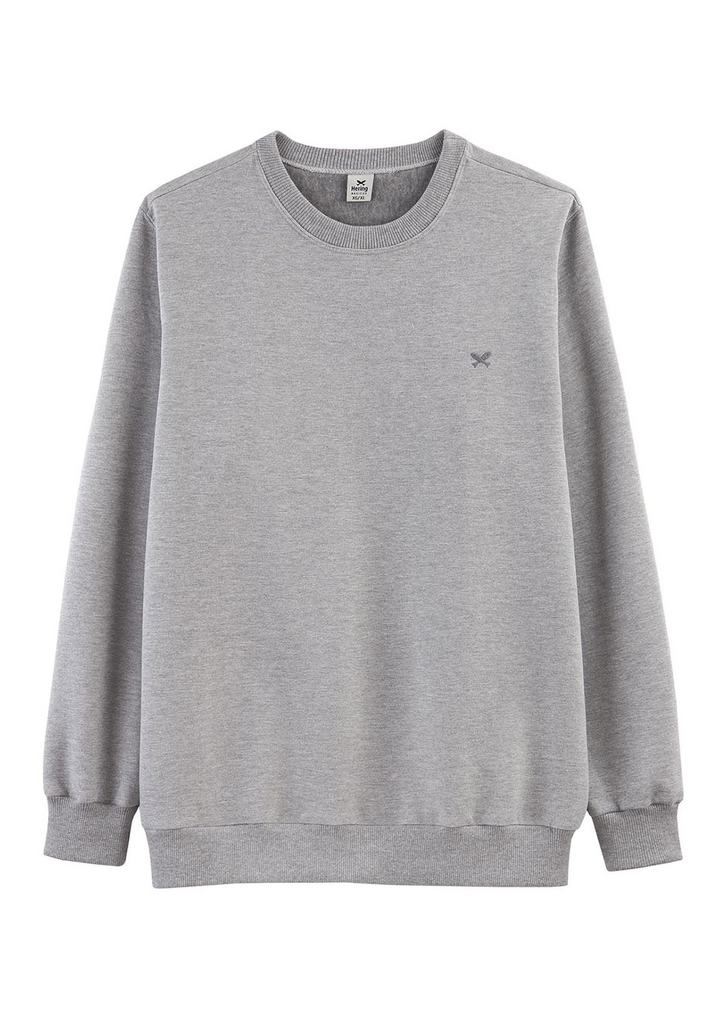 Blusão Cinza Hering  Básico Masculino Em Algodão Comfort