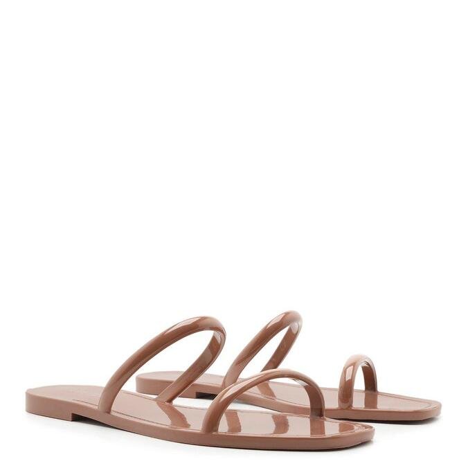 Rasteira Arezzo Rosa Injetada Aberta Tira Dupla Rosa Matte | ZZ MALL