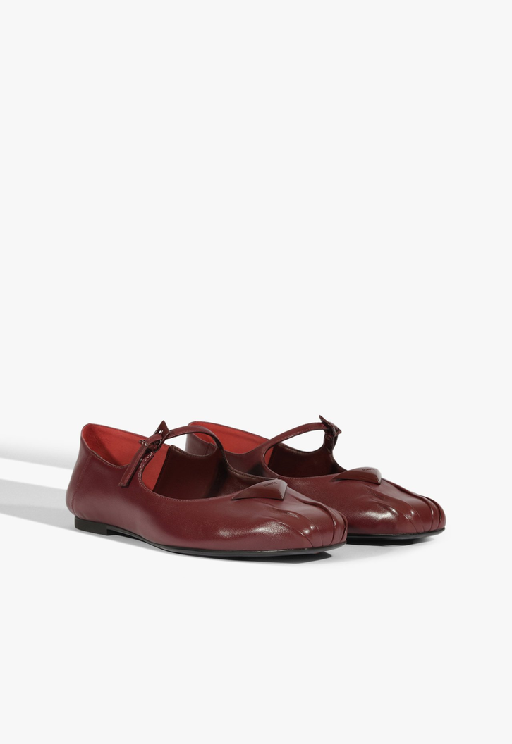 Sapatilha Hint Ballerinas Couro Vermelha
