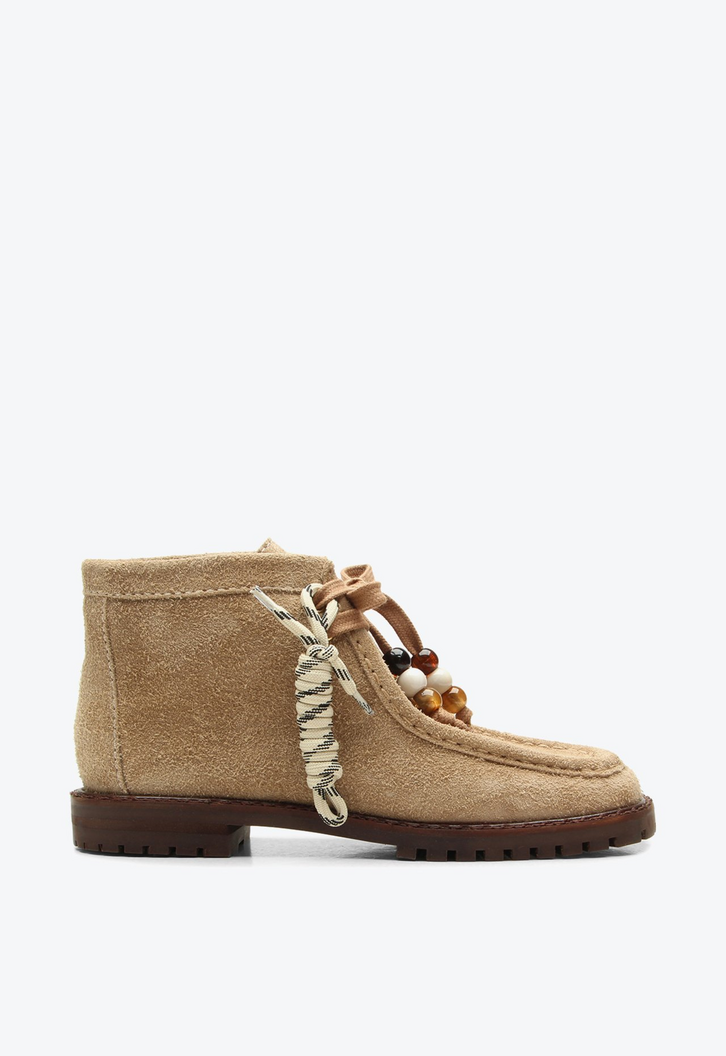 Bota Tess Bege Camurça