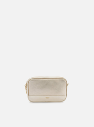 Bolsa Tiracolo Dourada Arezzo Pequena Corrente Basic