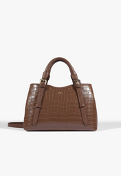 Bolsa Tiracolo Maeve Croco Marrom | ZZ MALL