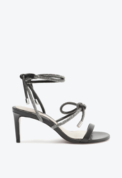 Sandália Preta Schutz Leslie Shine Mid | ZZ MALL