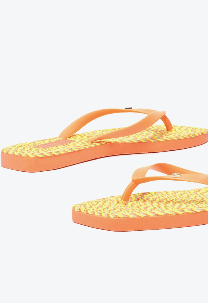 Chinelo De Dedo Laranja Fluo Brizza