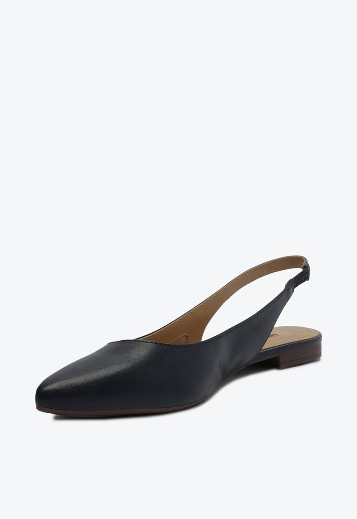Sapatilha Azul Anacapri Slingback Bico Fino