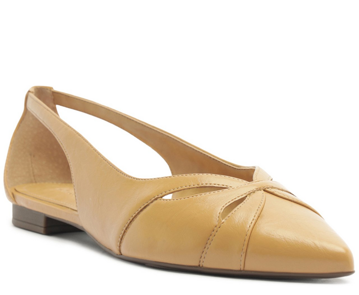 Sapatilha Lateral Vazada Bege