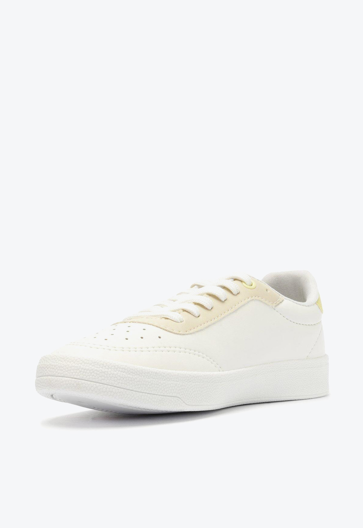 Tênis Branco E Amarelo Anacapri Deb