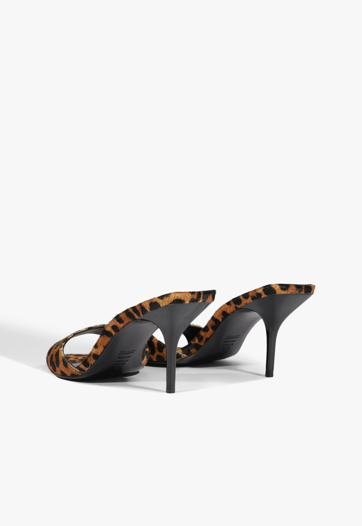Tamanco Elodie Couro Animal Print