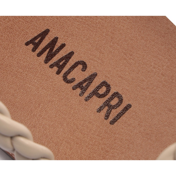 Sandália Tira Trançada De Encaixe Peróla Branca