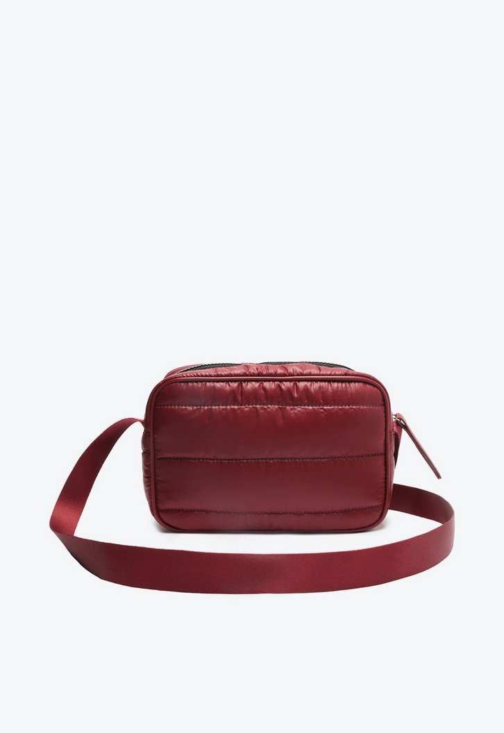 Bolsa Tiracolo Vermelha Matelassê Linear Média