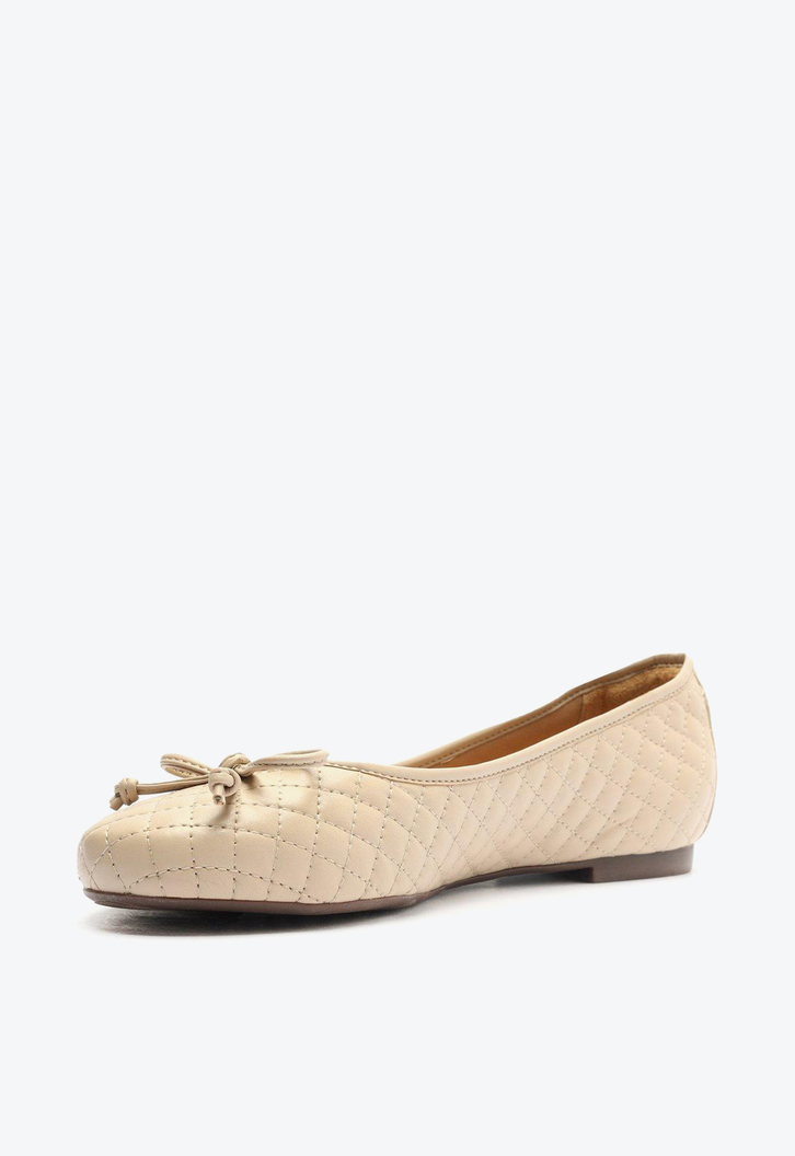 Sapatilha Nude Anacapri Taupe Matelassê