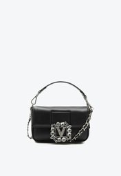Bolsa Tiracolo Preta Vicenza Diamonds Pequena