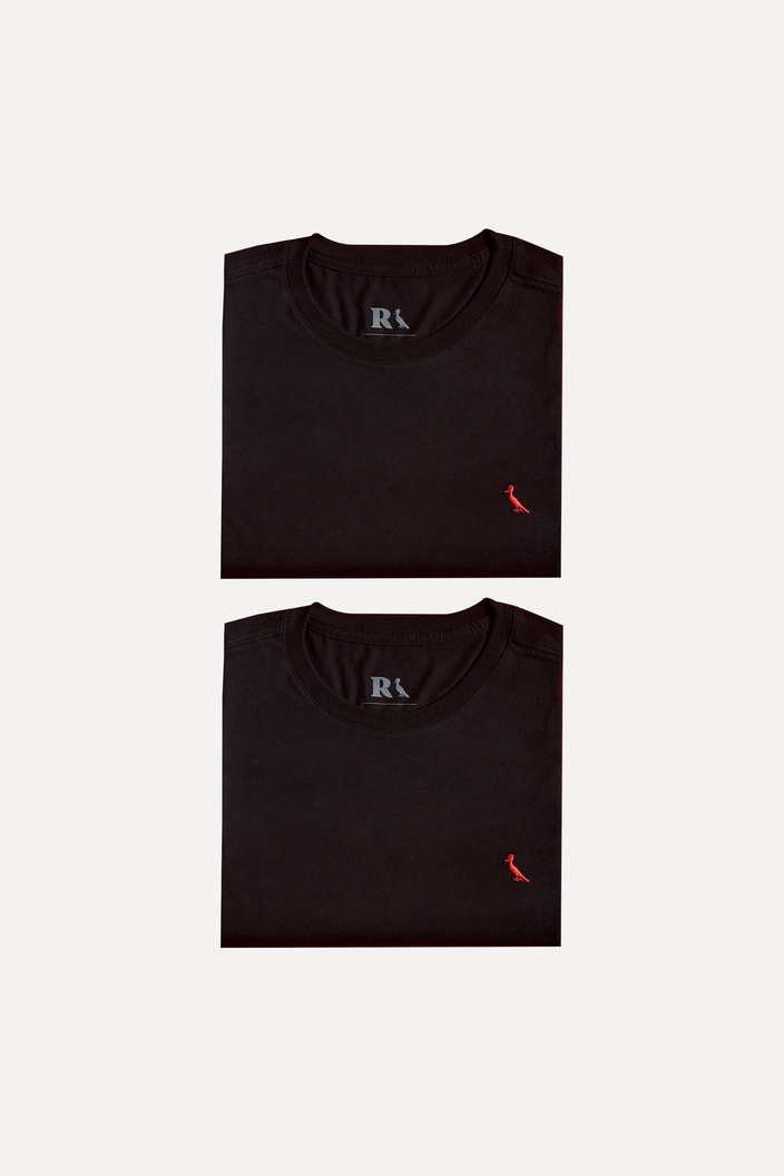 KIT CAMISETAS BRASA PRETA RESERVA PICA PAU BORDADO
