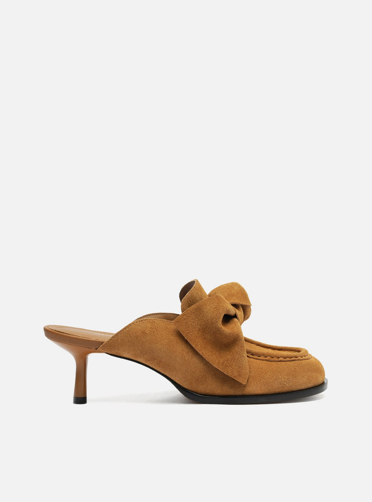 Mule Marrom Acamurçado Laço | ZZ MALL