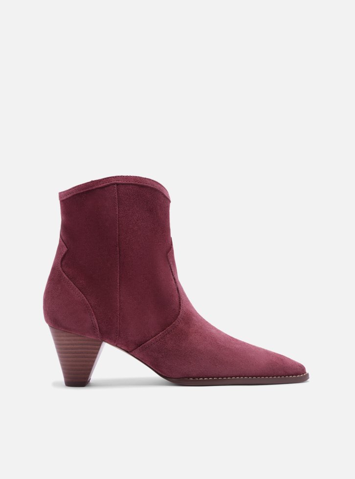 Bota Western Vermelha Arezzo Camurcina Cano Curto