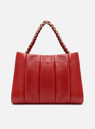 Bolsa Tote Vermelha Arezzo Couro Milano Grande