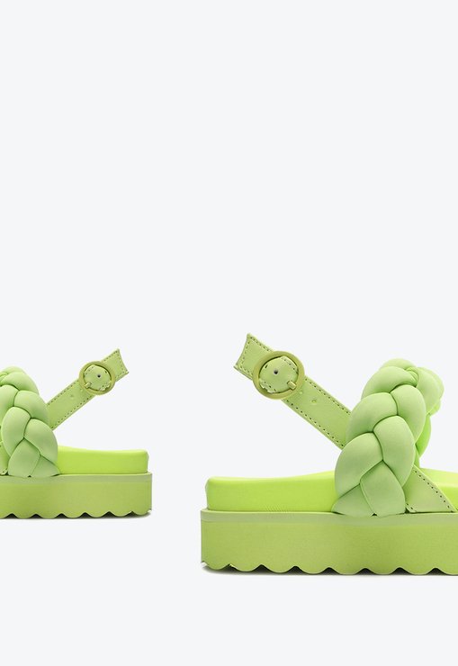 Sandália Papete Braider New Gen Verde Neon