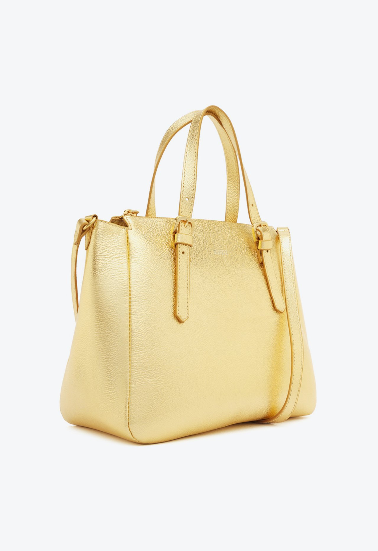 小物 SARA Bolsa Tote Dourada Schutz Grande Sara Couro | ZZ MALL