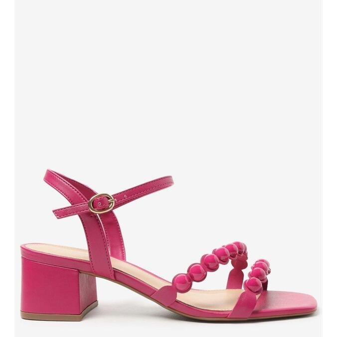 sandalia arezzo rosa
