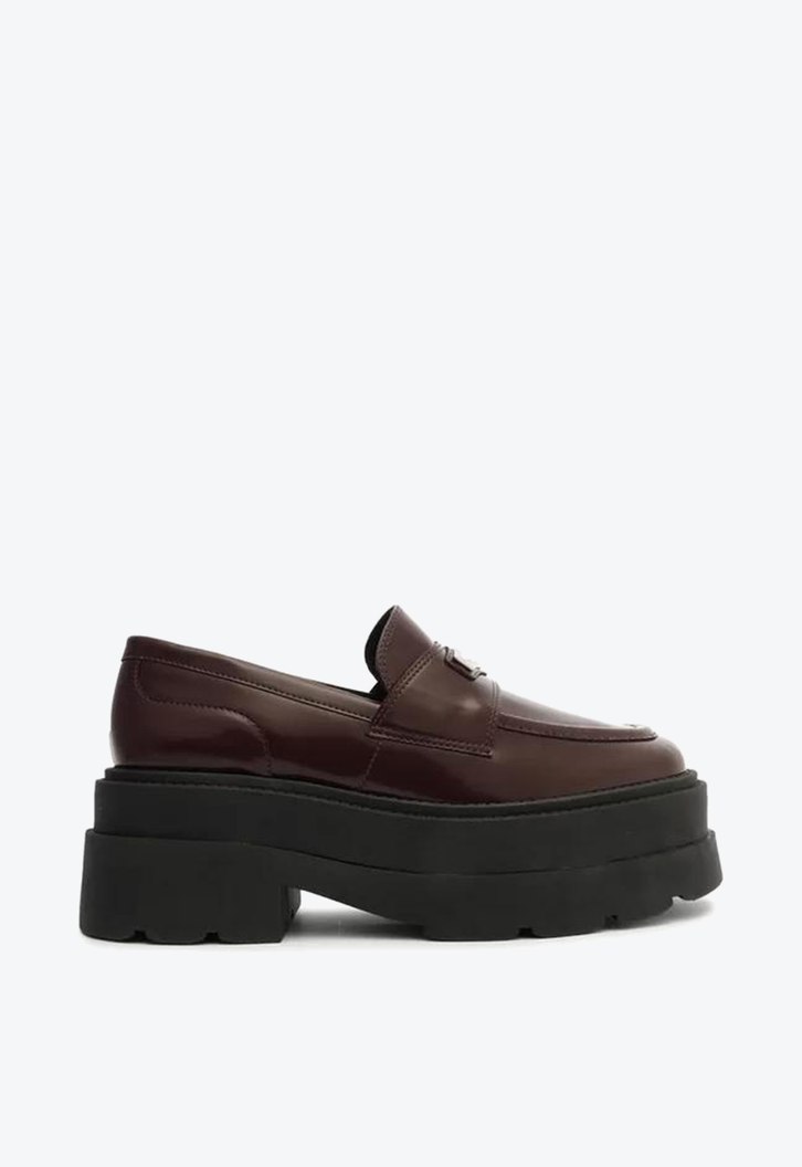 Mocassim Plataforma Vinho Arezzo Livia