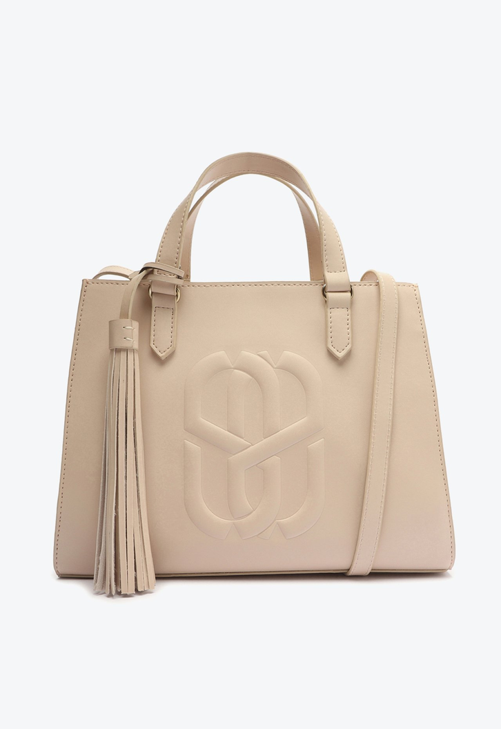 Bolsa Tote Tiracolo Kelly Creme