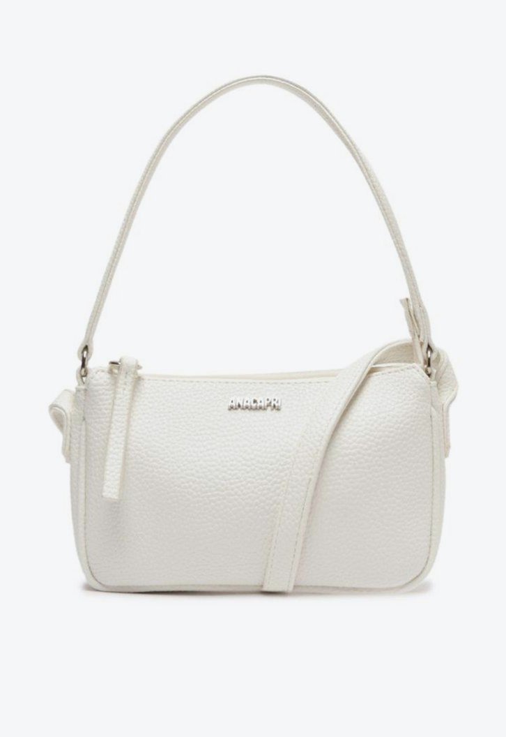 Bolsa Crossbody Branca Anacapri Baguete Básica Pequena