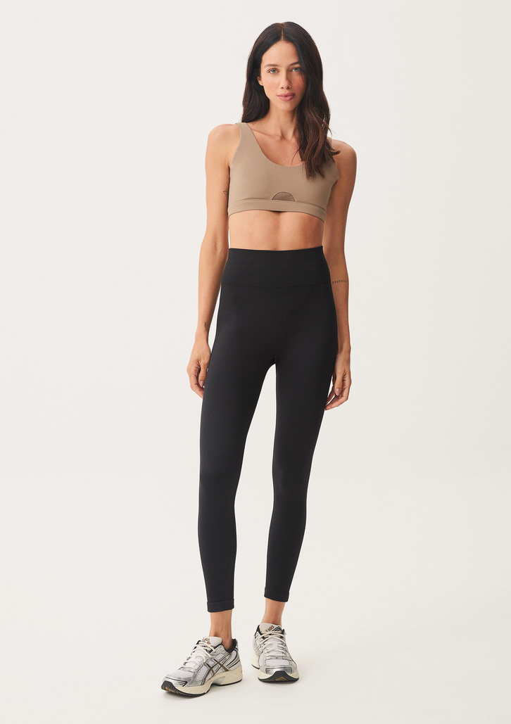 Calça Legging Preta Hering Esportiva Sem Costura