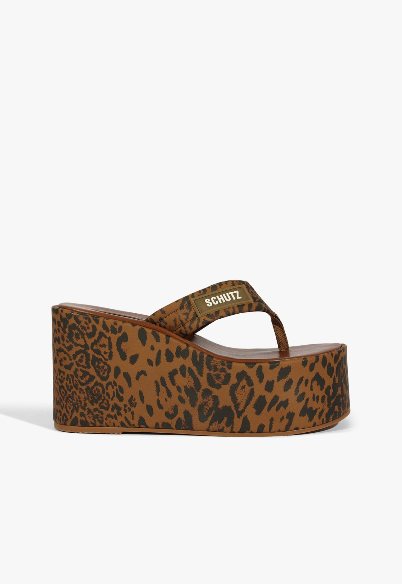 Chinelo Zoe Plataforma Estampa Animal | ZZ MALL
