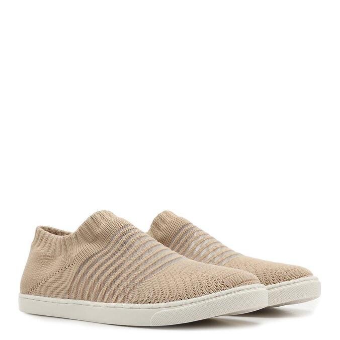 slip on arezzo bege