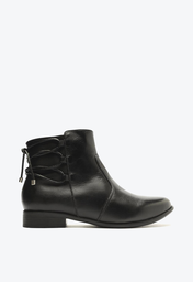 Bota arezzo preta cano sales curto