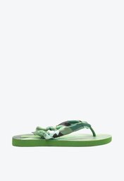 Chinelo De Dedo Verde Brizza  Estampa Tiras Triya