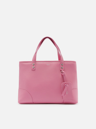 Bolsa Tote Rosa Arezzo Giorno Média Bag Charm