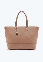 Bolsa Shopping Bege Anacapri Grande Lisa Chaveiro