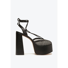 Sandália Plataforma Preta Schutz Espadrille