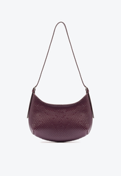 Bolsa Roxa Schutz Shoulder Alícia Couro Snake