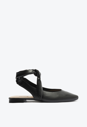 Sapatilha Preta Anacapri Slingback Amarração