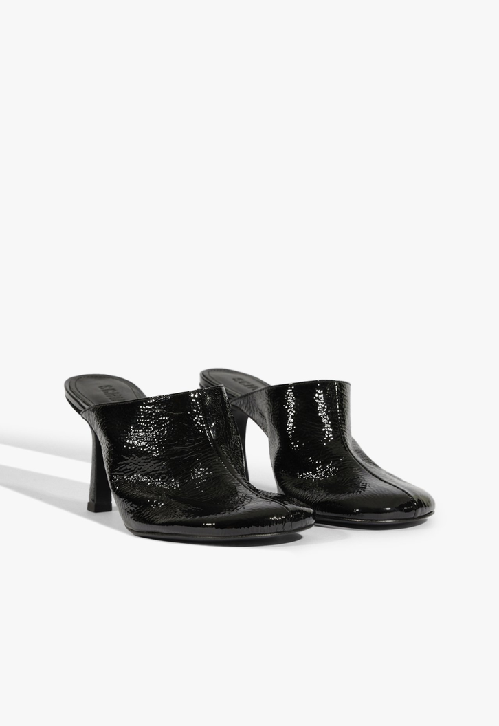 Mule Brielle Couro Preta