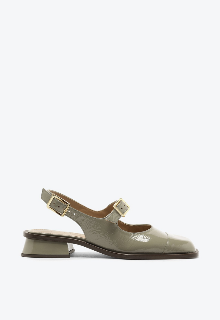 Irene　ヘネパラ Slingback Irene Cinza | ZZ MALL